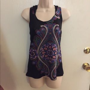 Festival hooded priestess top with mandala